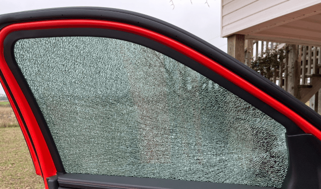 Passenger Window Shattered While Driving