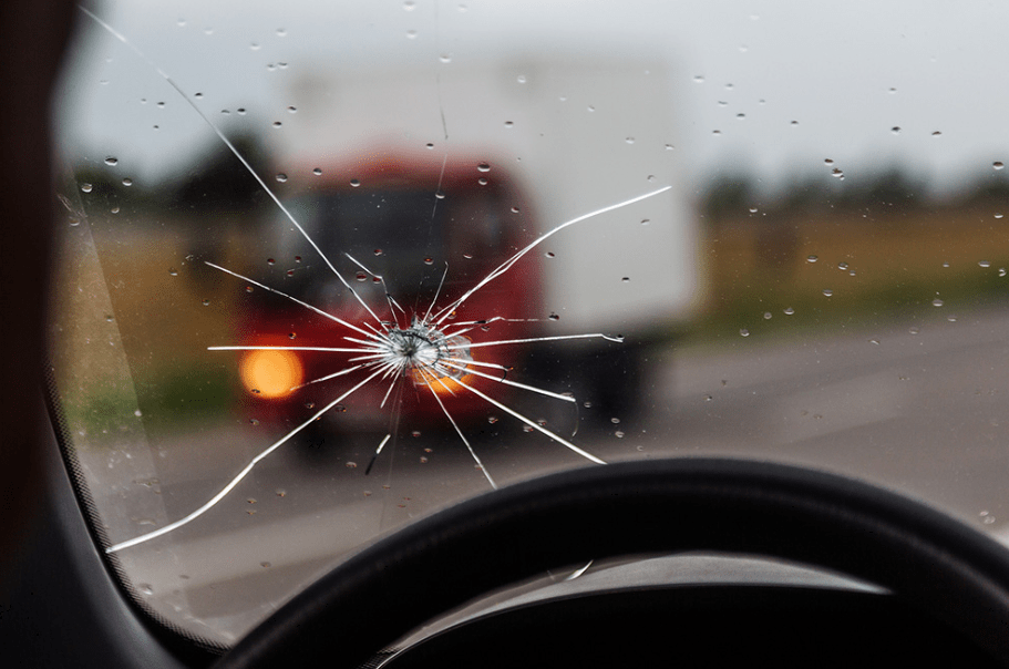 car window exploded for no reason