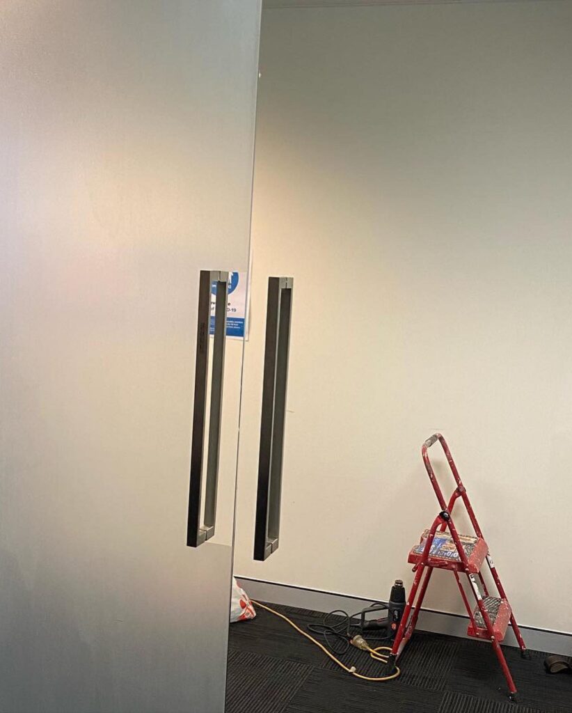 Decorative window frosting in Balgowlah